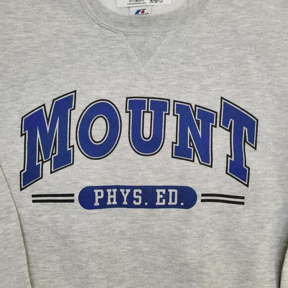 Vintage MSMC Mount Saint Mary College Sweatshirt Small 20x22 Russell-Athletic - Picture 3 of 10